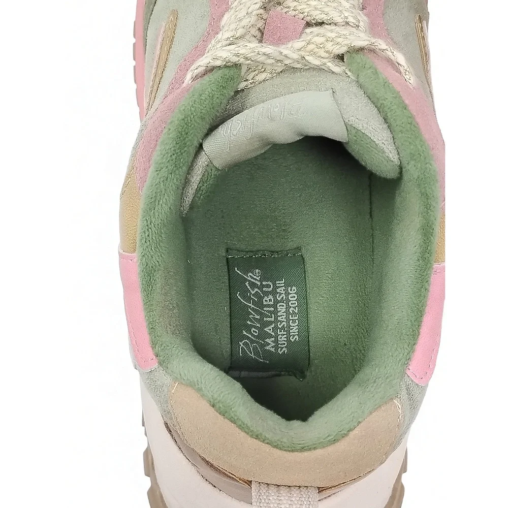 Blowfish Malibu Women Size 7.5 Suede Sneakers Streetwear Athleisure Runners